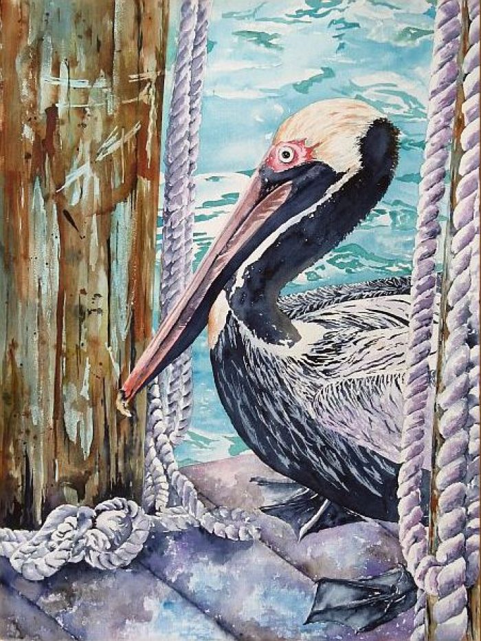 Pelican Pete - Painting by Joy Skinner