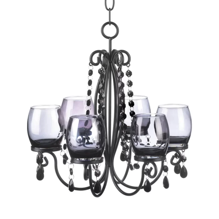 Elegant Candle Chandelier - Midnight Elegance