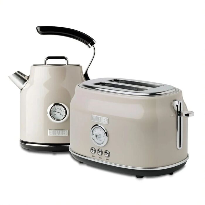 Retro Toaster & Electric Kettle Set – Haden Stainless Steel