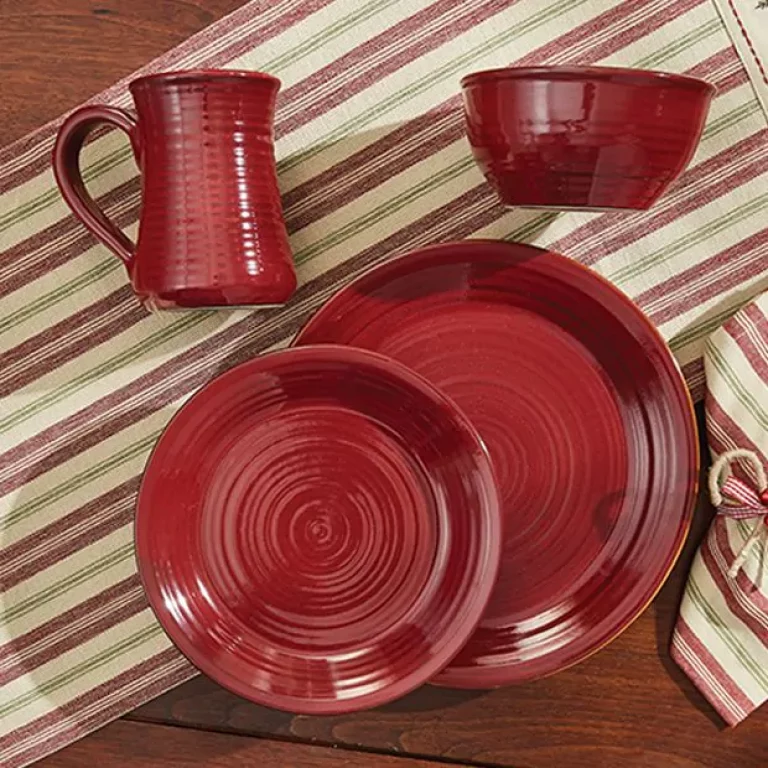 Simple Ceramic Ribbed Dinner Plate Bundle