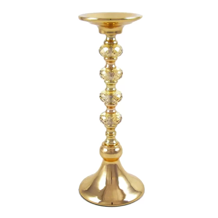 Gold Diamond Gem Crystal Candlestick