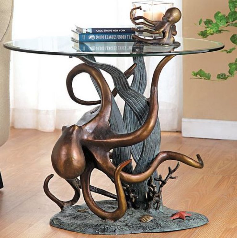 Octopus & Seagrass End Table