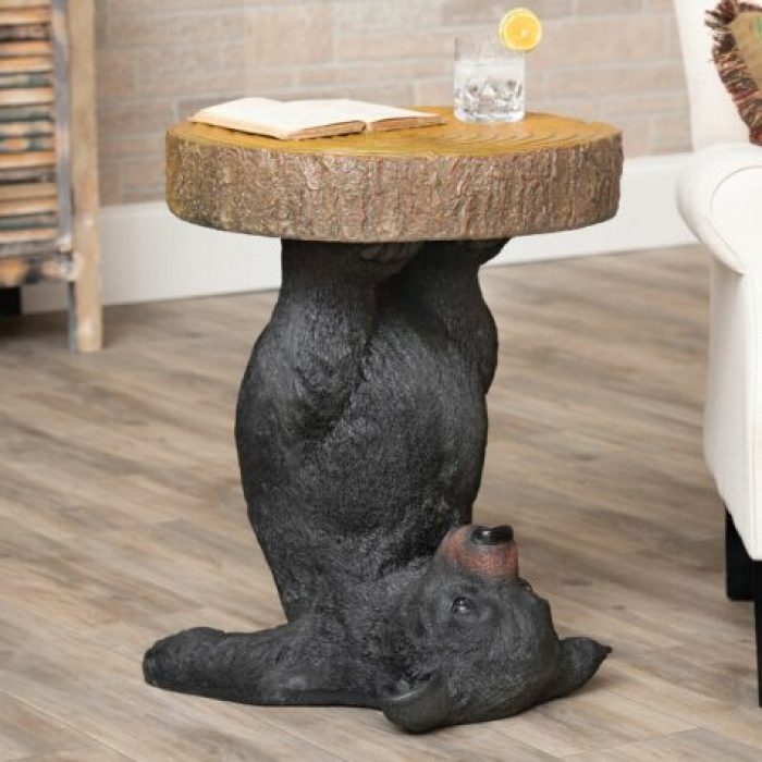 Playful Upside Down Bear Table