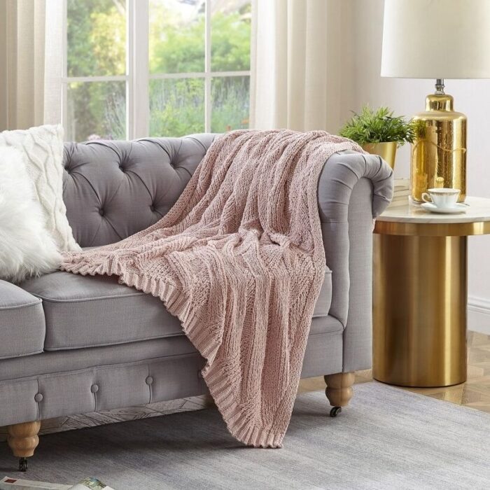 Amiah Chenille Texture Throw