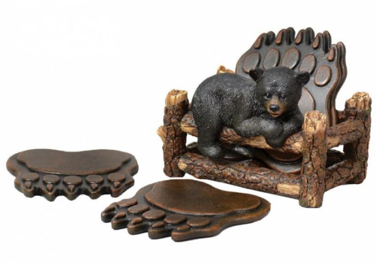 Bear Paw Coaster Set