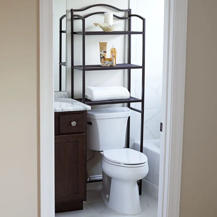 Espresso Over-the-Toilet 3-tier Storage Rack