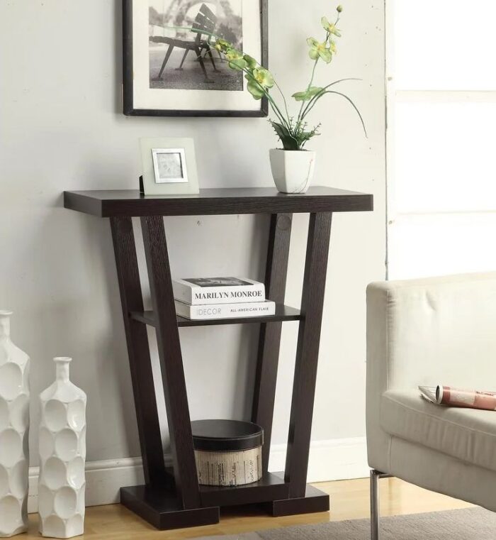 V-shaped 3-tier Console Table