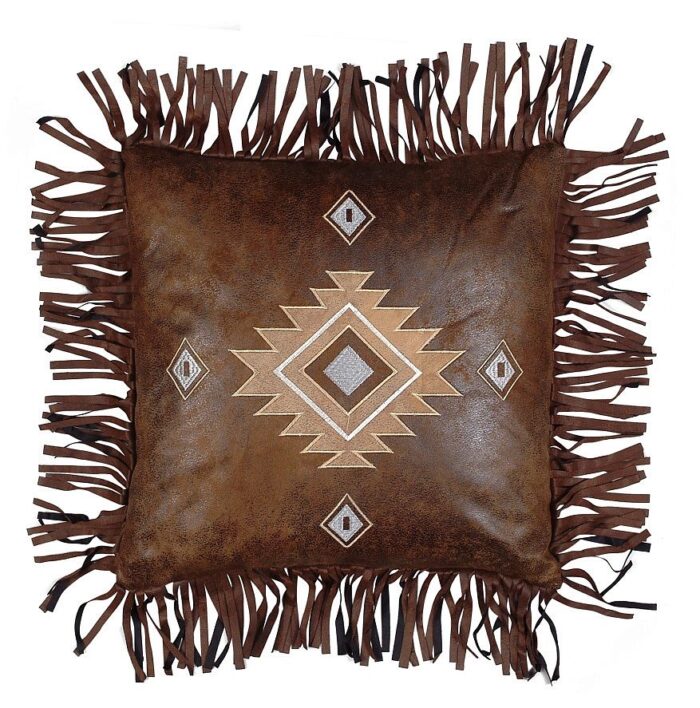 Fringed Diamond Pillow