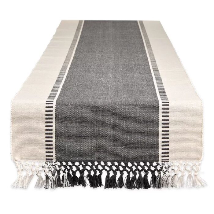 Kizer Striped Cotton Table Runner