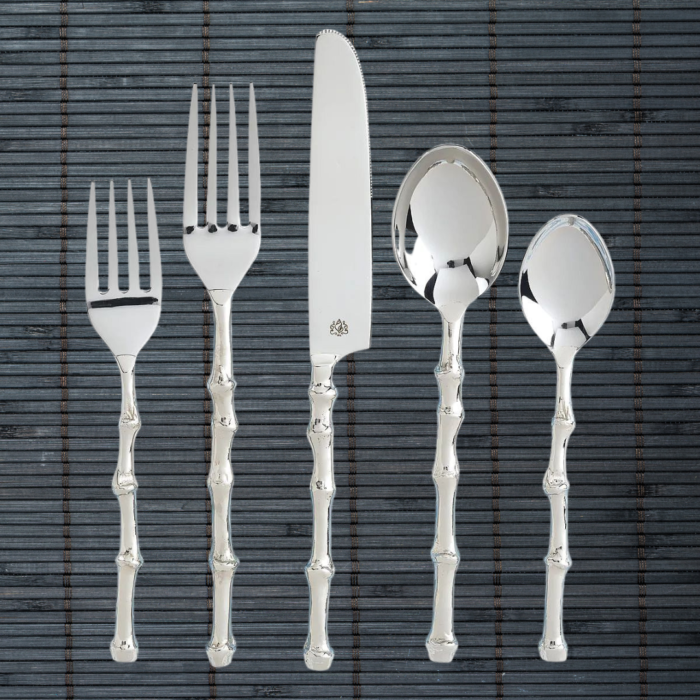 Bamboo Metal Flatware