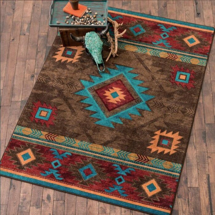 Whiskey River Turquoise Rug