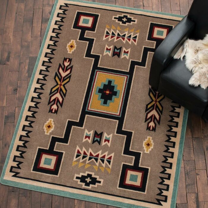 Rainstorm Turquoise Rug Collection
