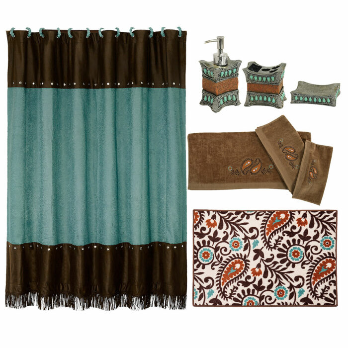 Cheyenne Turquoise 20 Piece Bath Set