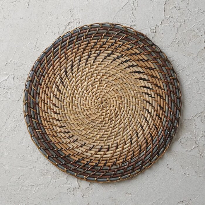 Rattan Nito Serving Collection - Stipped Placemats Set
