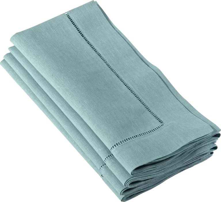 Brenza Hemstitched Linen Dinner Napkins Set