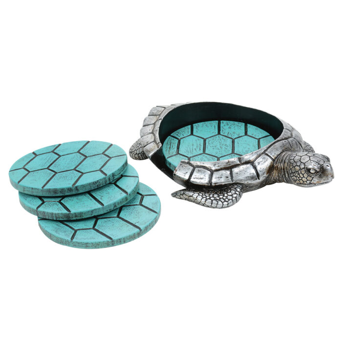 Sea Turtle Coaster Set