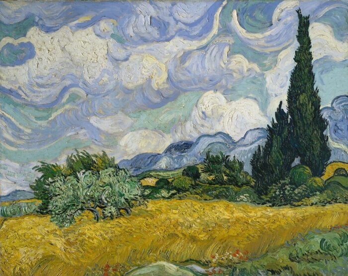 #12 - Wheat Field with Cypresses by Vincent Van Gogh