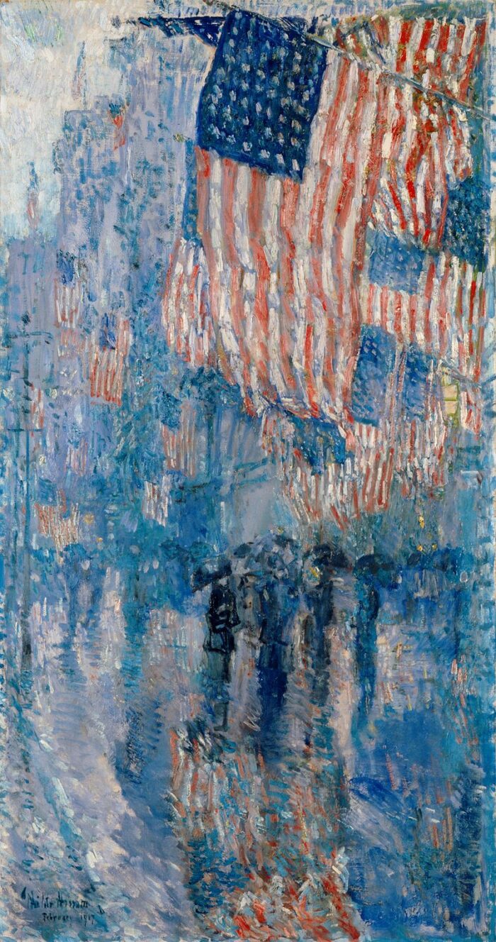 #20 - The Avenue in the Rain by Frederick Childe Hassam