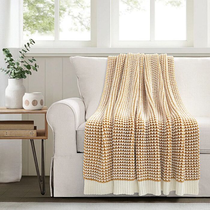 Chic And Soft Knitted Throw