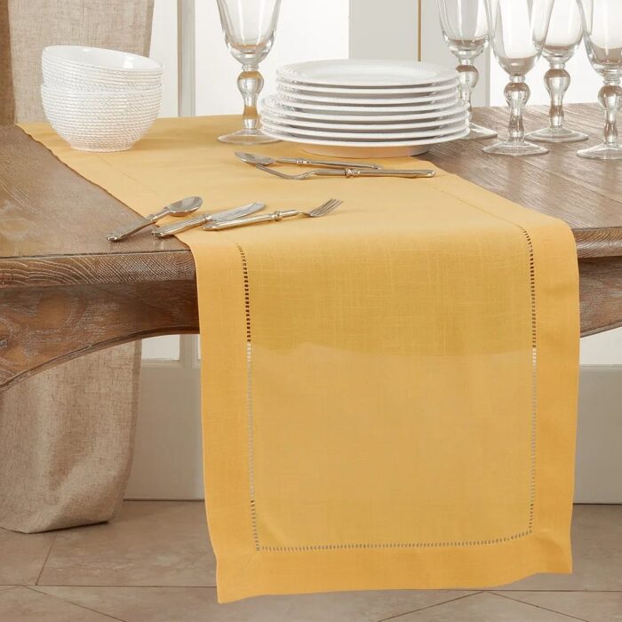 Classic Hemstitch Border Table Runner