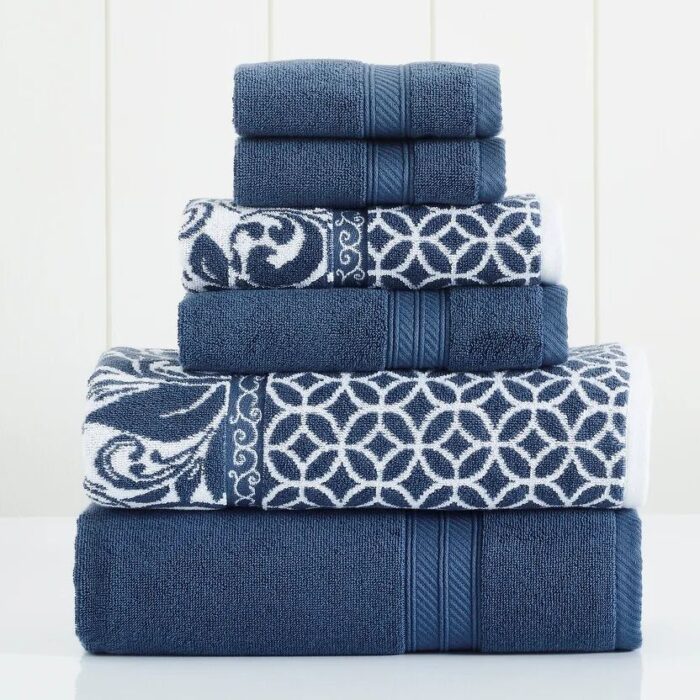 Jacquard Towel Set - Blue