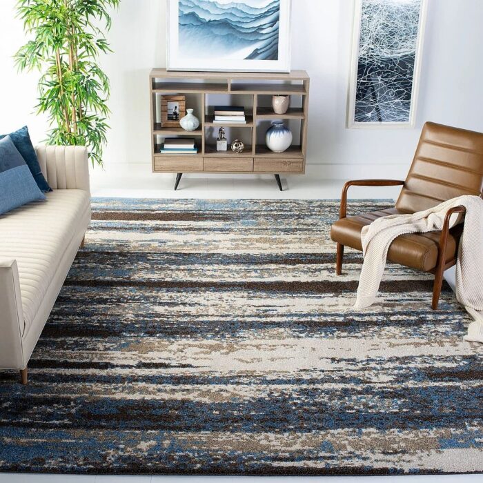 Retro Herle Abstract Distressed Rug