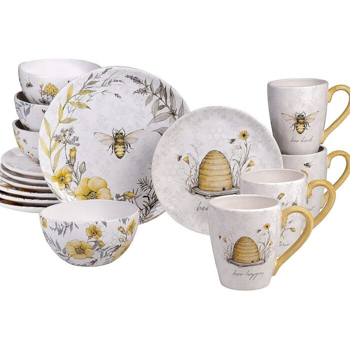 Certified International Bee Sweet 16-piece Dinnerware Set