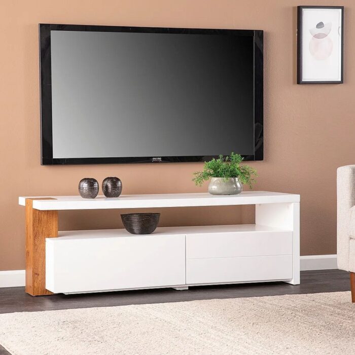 Contemporary Media TV Stand with Storage