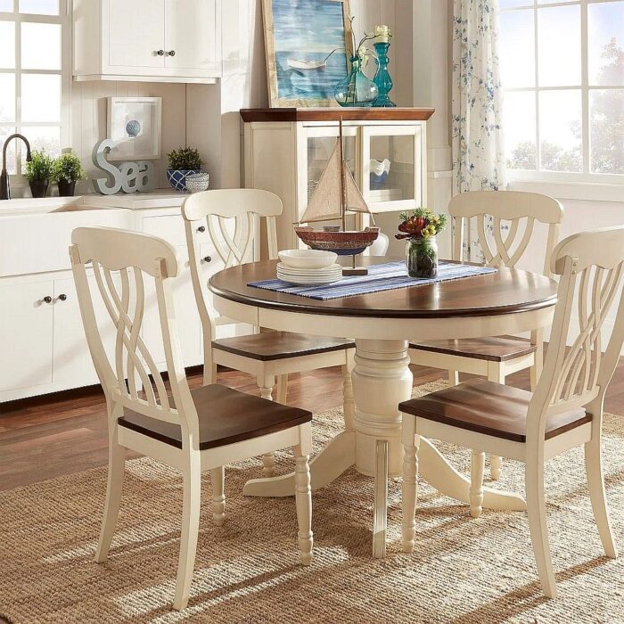 Country Round Scroll Back Dining Set