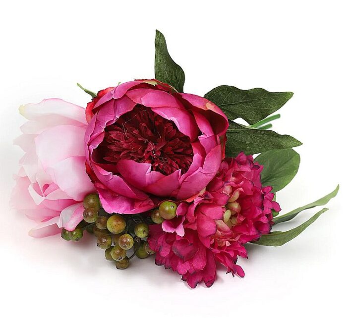Two Tone Pink Peony - Ranunculus Floral Stems - 12 in