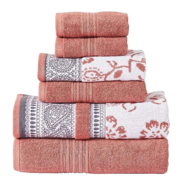 Urban Port Luxury Towel Set - Peach