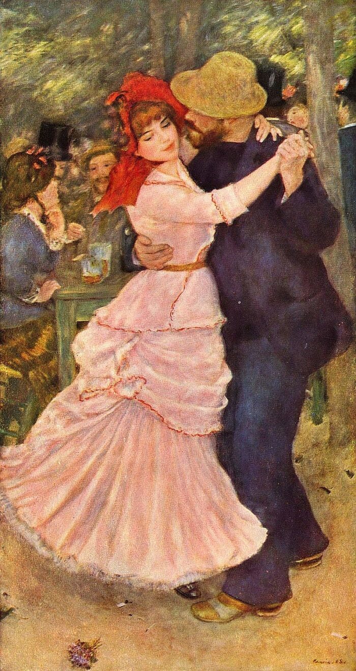 #39 Dance at Bougival by Pierre Auguste Renoir