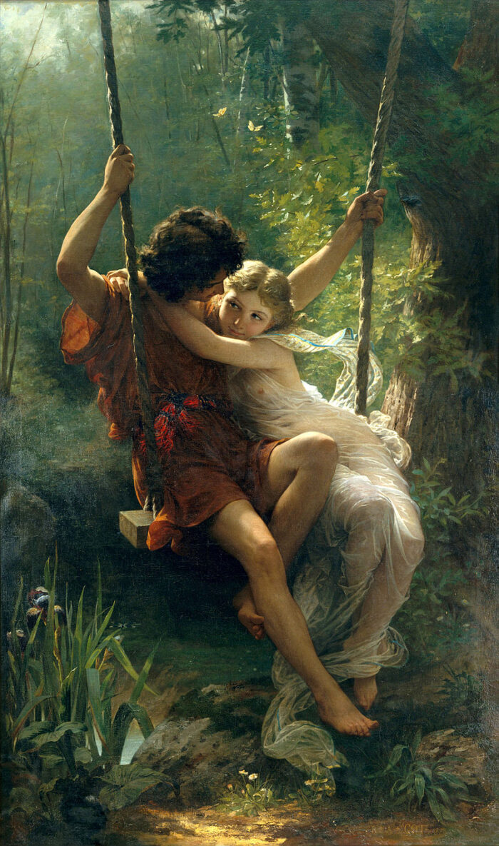 #65 The Swing, also known as Springtime by Pierre-Auguste Cot