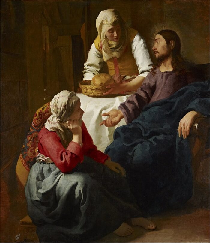 #55 Christ in the House of Martha and Mary by Johannes Vermeer