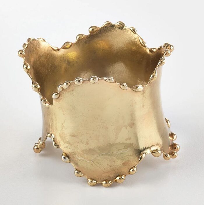 Gold Classic Design Napkin Ring Set of 4