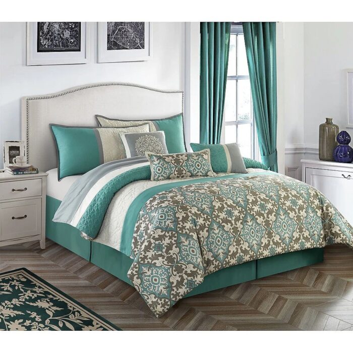 Reina Trellis 7 Piece Comforter Set