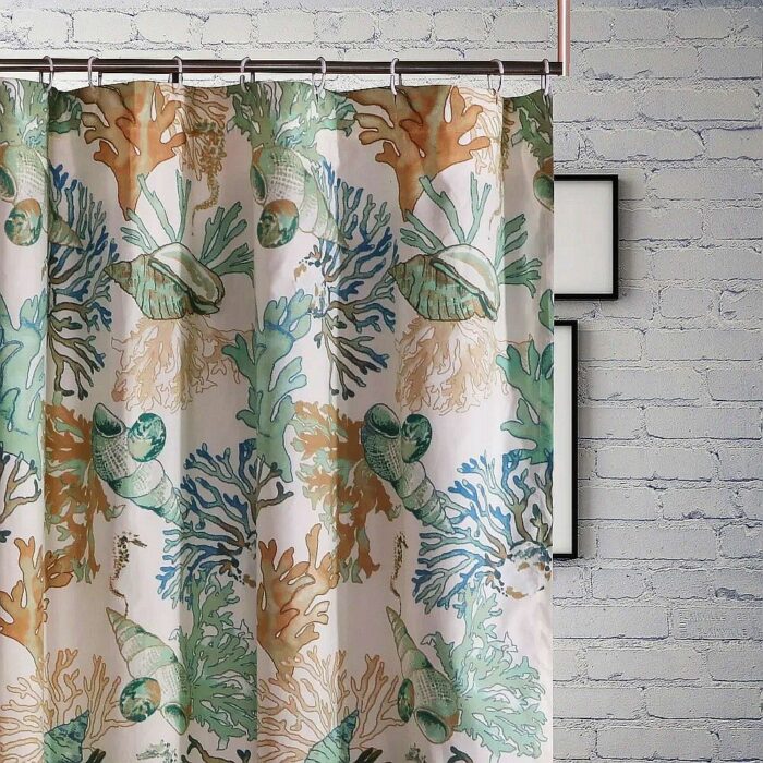 Greenland Atlantis Jade Shower Curtain