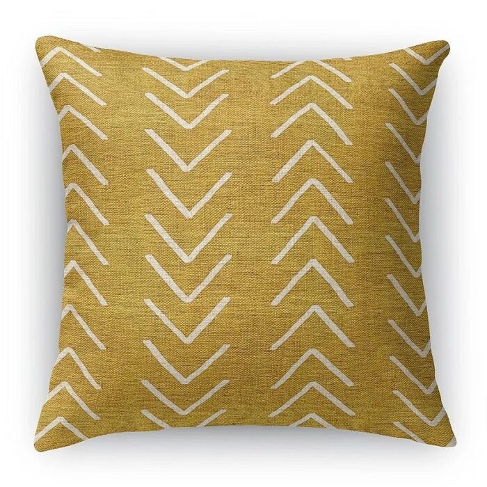 African Mudcloth Accent Pillow By Kavka Designs