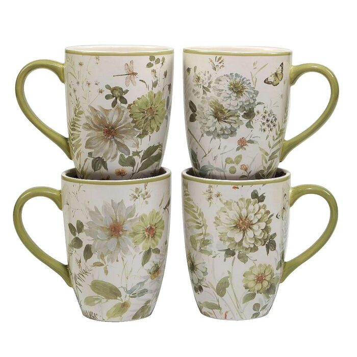 Certified International Green Fields Mugs