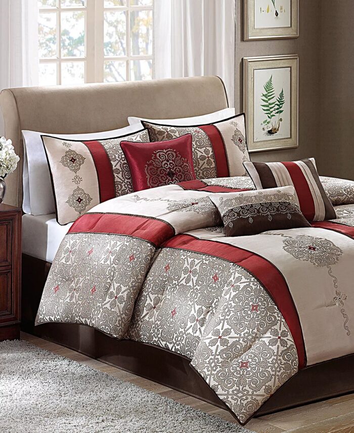 Donovan Jacquard Medallion 7-Pc. Comforter Set