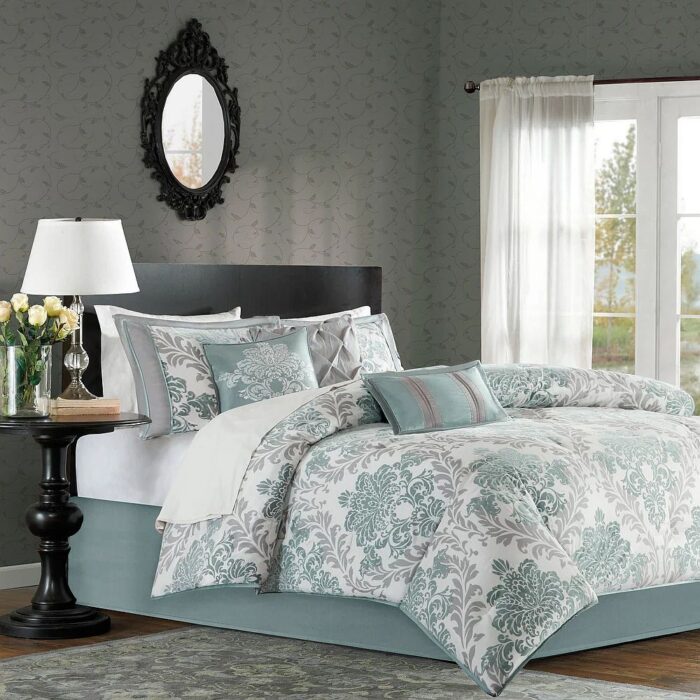 Larissa Aqua 7 Piece Comforter Set