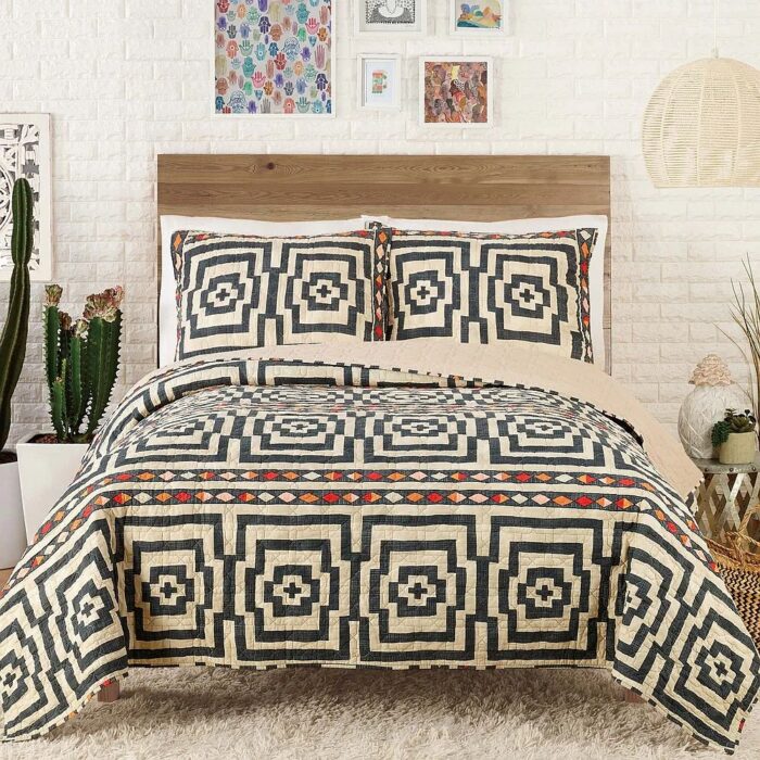 Makers Collective Mudcloth Inspired Quilt Set