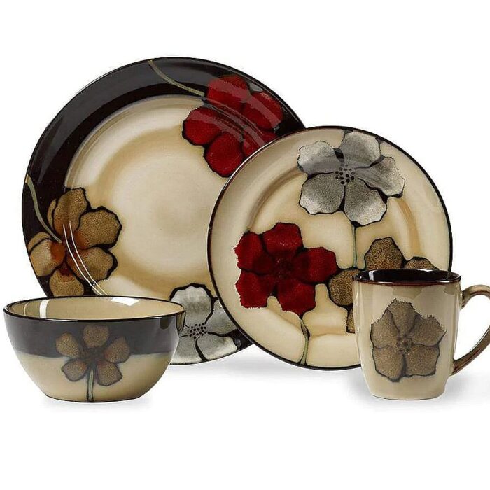 Painted Poppies Dinnerware Set