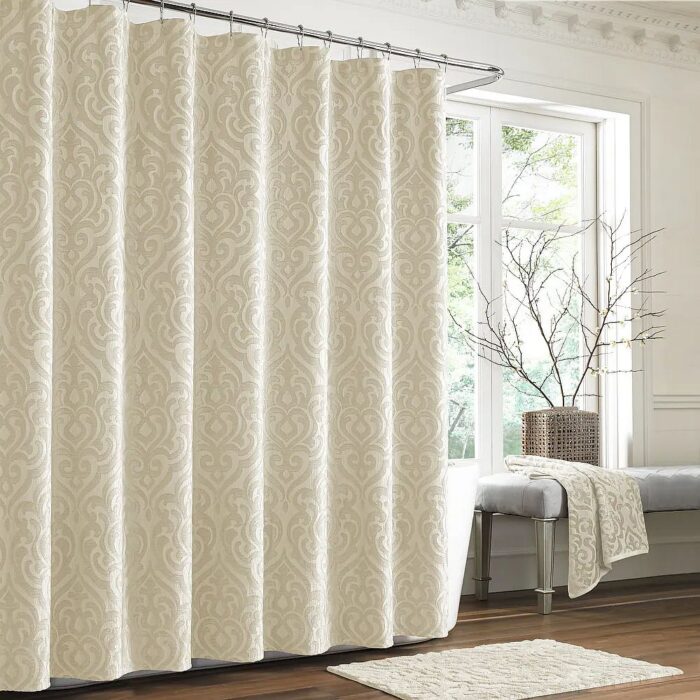 Sarah Woven Jacquard Shower Curtain