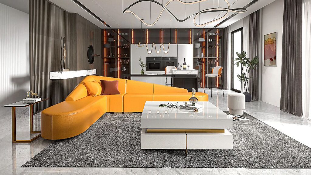 Add a Unique Twist to a Modern Contemporary Living Room Design