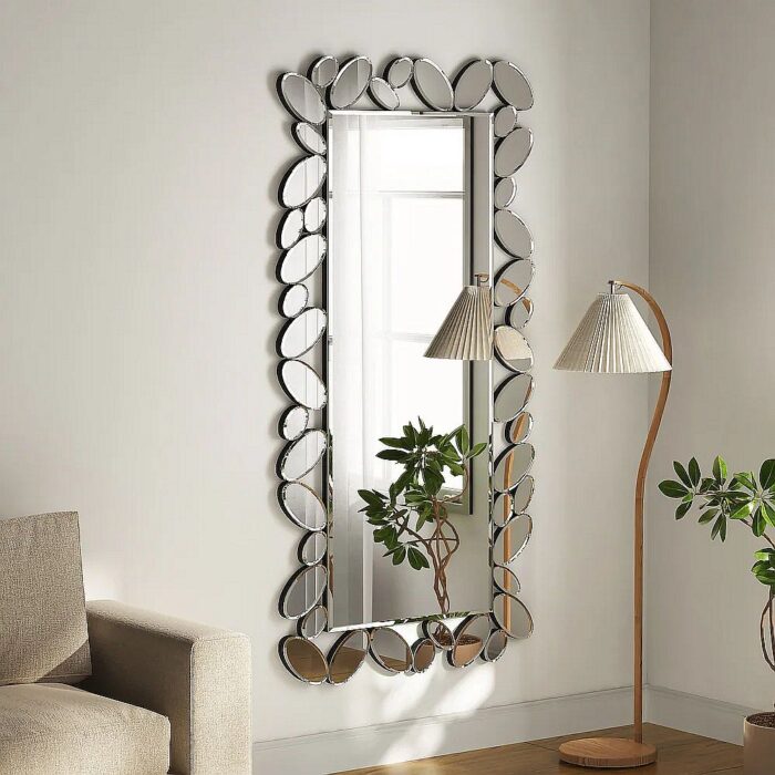 Modern Beveled Rectangle Decorative Wall Mirror